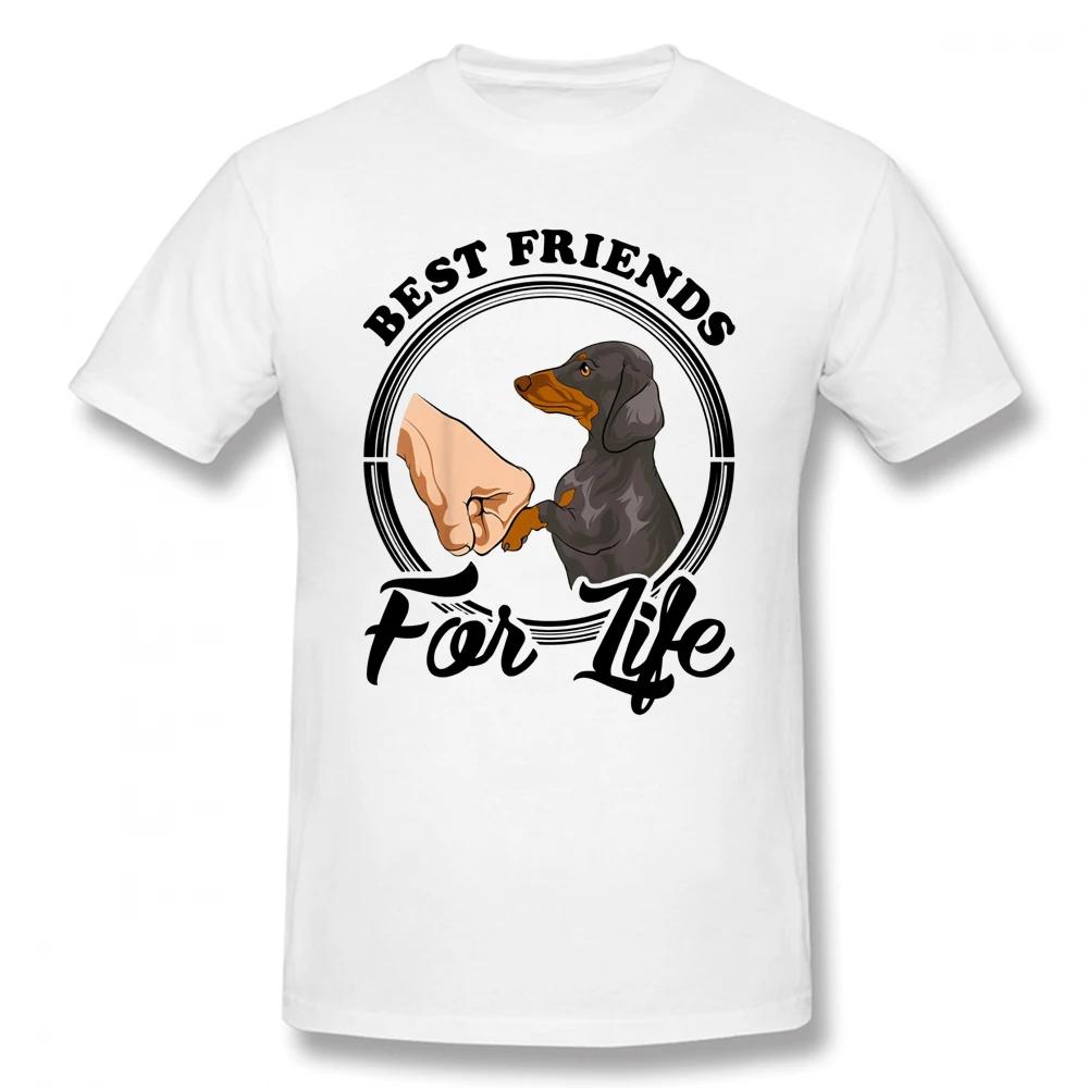 

Funny Best Friend Dachshund Dogs T Shirts Graphic Cotton Streetwear Short Sleeve Birthday Gifts Summer T-shirts - Men s Summe... S