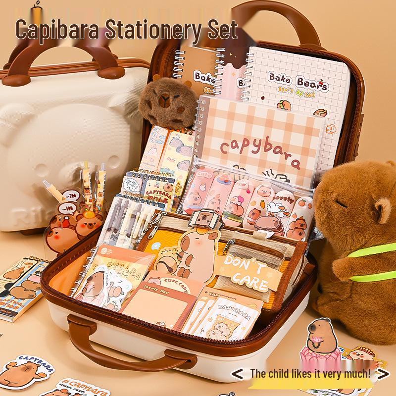 Kapybara Barnens dag Skrivmaterial Presentförpackning - Kreativt Lärande Materialpaket