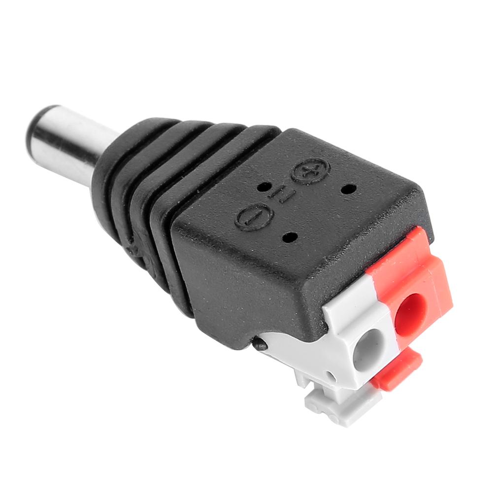 20Pcs 5.5x2.1mm Male Plug Pressure Adapter DC Power Connector