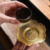 Metal Coaster, Luxury Creative Style, Golden Color, Embossed Craft, Suitable for Insulation, Tea Tray, Plate