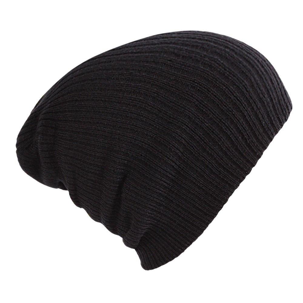 Ensfargede Søte Vinterluer 28*18cm Strikket Lue Ny Kvinne Menn Beanies