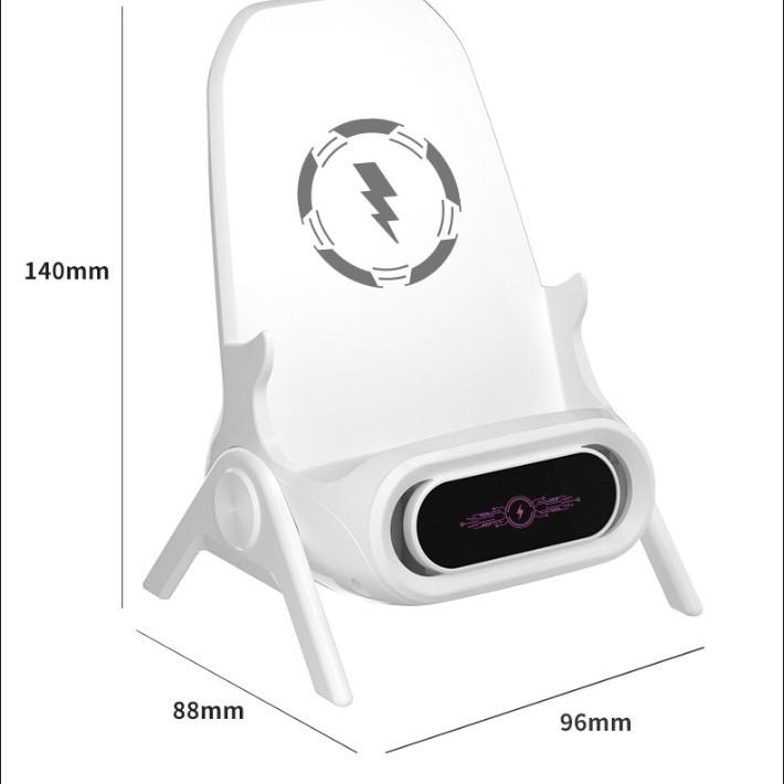 Lazy Sofa Wireless Charging Speaker Stand: Magnetic Phone Holder for Binge-Watching
