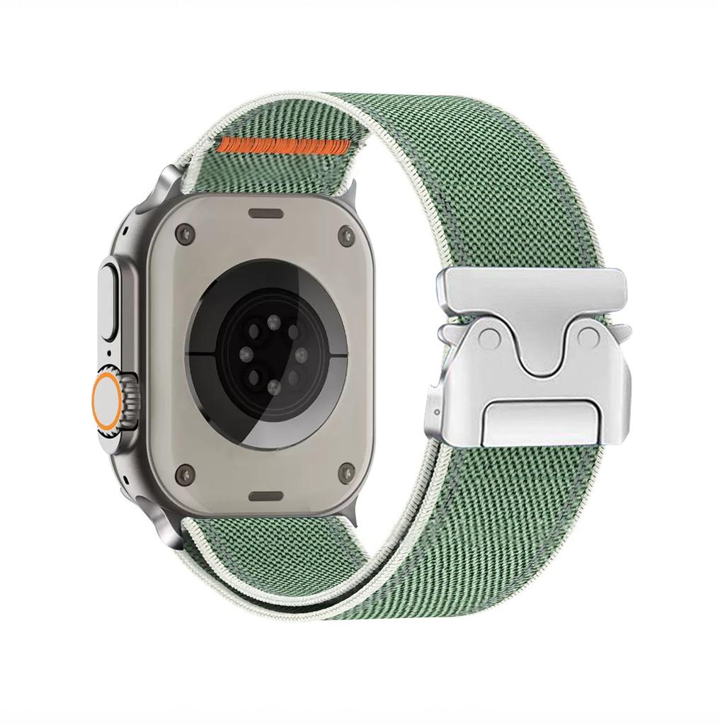 Elastic Nylon Strap For Apple Watch Ultra3 49mm Band 46mm 45mm 41mm 44mm 42mm 40mm 38mm Bracelet Metal umbrella button for IWatch Series11 10 9 8 7 SE