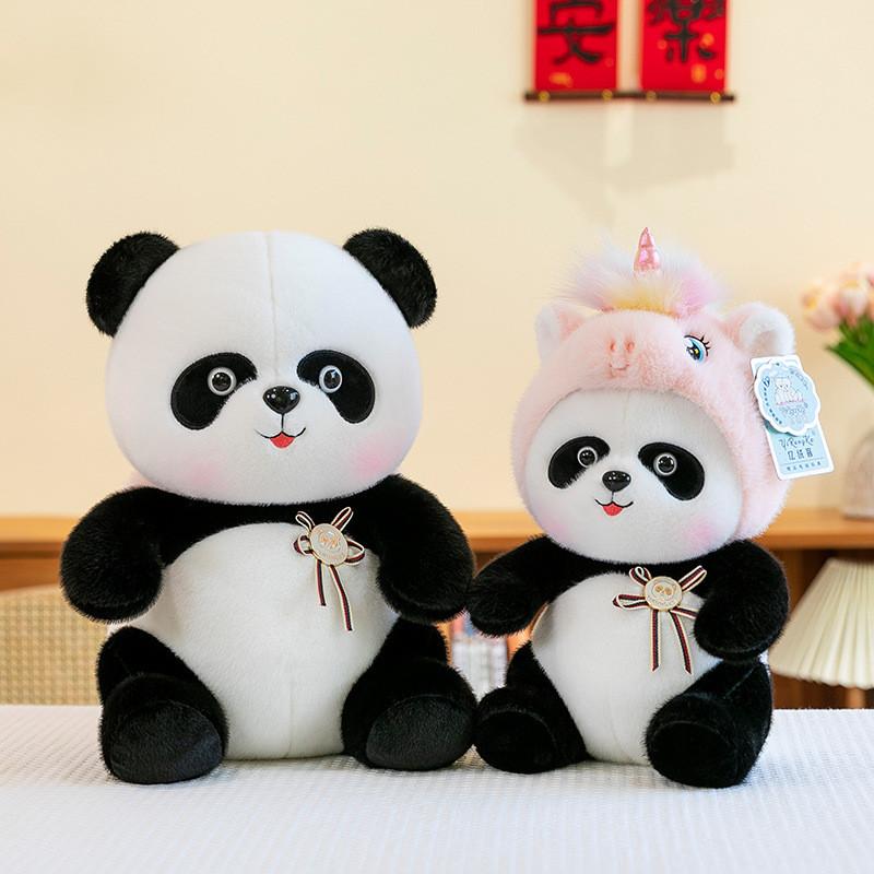 Transform Panda Unicorn Plush Toy Cute Cartoon Flower Children Gift Birthday