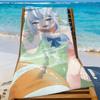 VTuber G-Gawr Gura Süßes Handtuch Sport Schnelltrocknend Reise Campingausrüstung Sandfest Weich Leicht Großes Strandtuch