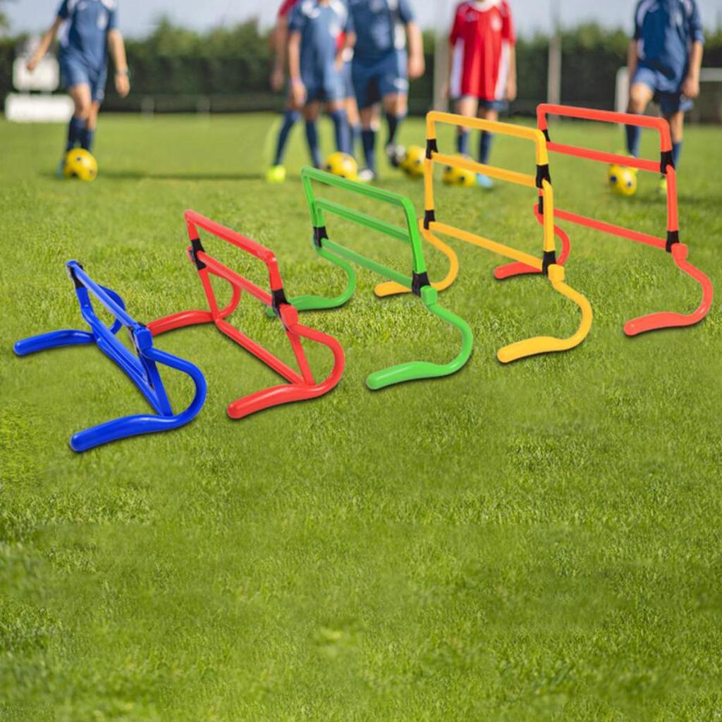 5Pcs Agility Hurdles Adjustable Height Speed Training Equipment for Hurdle Football