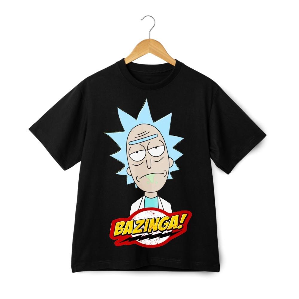 Rick and Morty Streetwear Graphic T-Shirt Retro Cartoon Bazinga Cartoon Tee