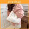 Plush Bag For Women With Magnetic Closure And Inner Phone Pocket For Casual Daily Use