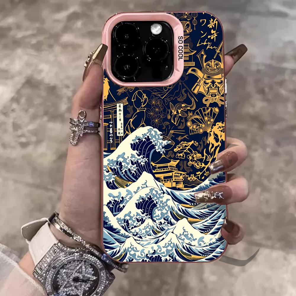 Japan Waves IMD Phone Case For Samsung Galaxy S26 S25 S24 S23 Ultra S22 Plus S21 FE A56 A55 A54 A53 A36 A34 S33 Shockproof Cover