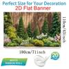 1Pcs Wooden Fence Eternal Garden Landscape Decoration Background Nature Backdrop Decorations For Photo Studio Photo Booth Party