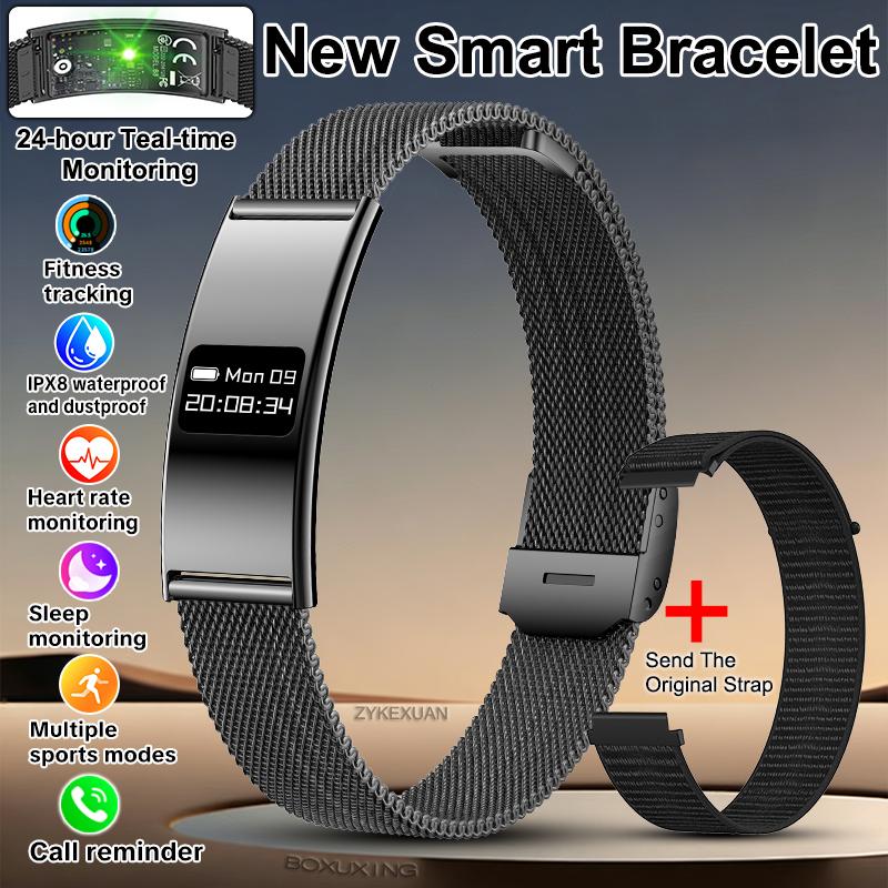 New Fitness Tracker Smart Bracelet Men Women Health Monitoring IPX8 Waterproof Smart Watch Heart Rate Sleep Monitor Smart Band