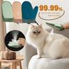 Double Sided Cat Steam Grooming Mitt Gentle Hair Removal Dog Floating Hair Remover Clothing