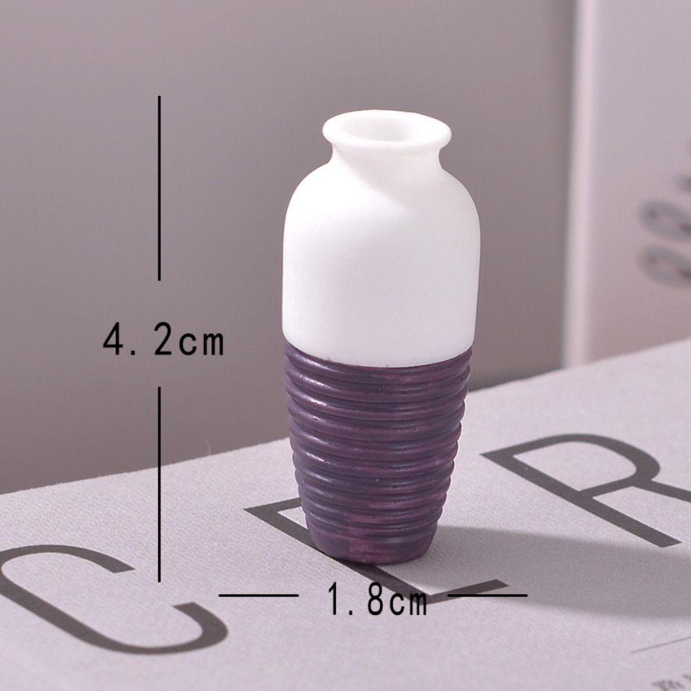 Simulation Mini Small Vase Micro Landscape Resin Model Small Ornament Scene Decoration Small Props