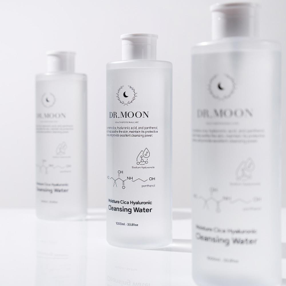 Drmoon Hydratační Čisticí Voda Cica Hyaluronová Mírně Kyselá 1000 ml