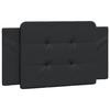 VidaXL Headboard Cushion, Padded Headboard Pillow, Indoor Bedroom Bed Accessory, Black 100 374843