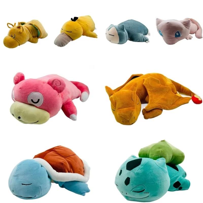 Sleeping Bulbasaur Plush Toy Pillow Soft Stuffed Doll Nap Cushion For Bedroom Living Room Anime Fans Collectible Gift