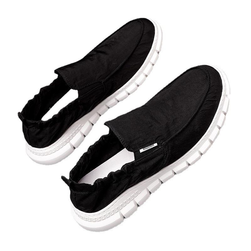 Stoffschuhe Herren Canvas Schuhe sind bequem, leicht, abriebfest, rutschfest, wasserdicht und haben eine weiche Sohle. Alte Pekinger Stoffschuhe sind faule Schuhe