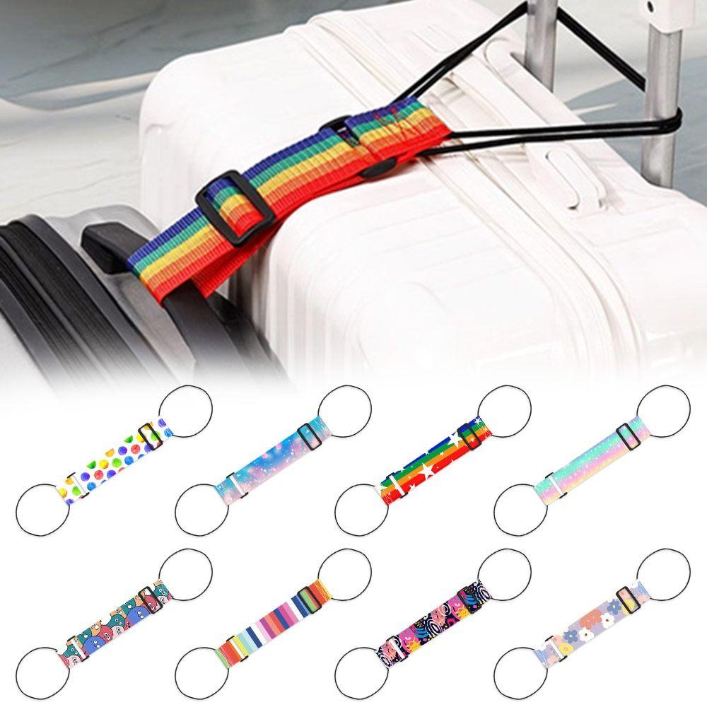 New Colorful Luggage Elastic Strap Reusable Adjustable Luggage Connector Straps Travel Suitcase Fixed Strap Luggag Accessories