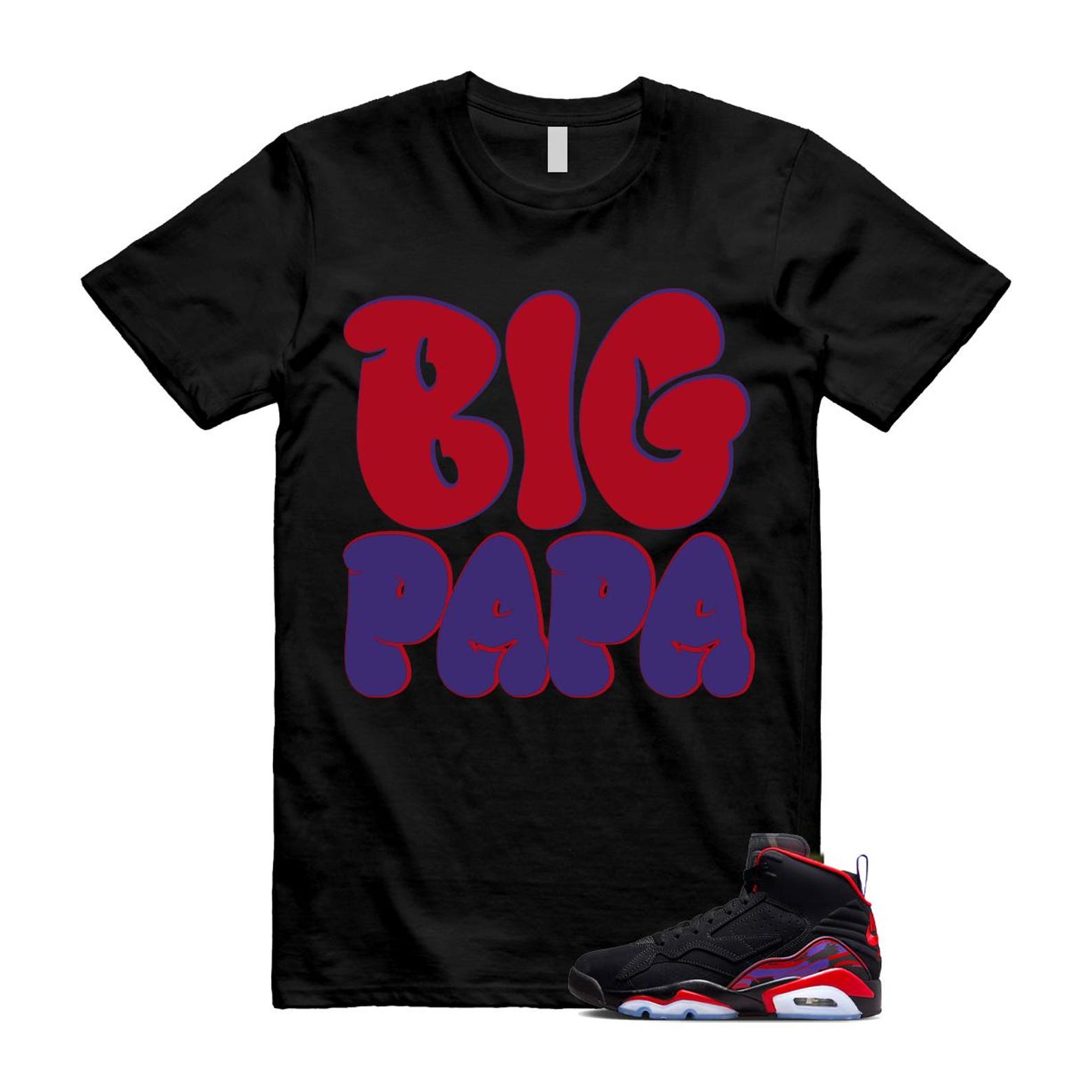 MVP Raptors 678 Black Red Purple T Shirt Match PAPA S