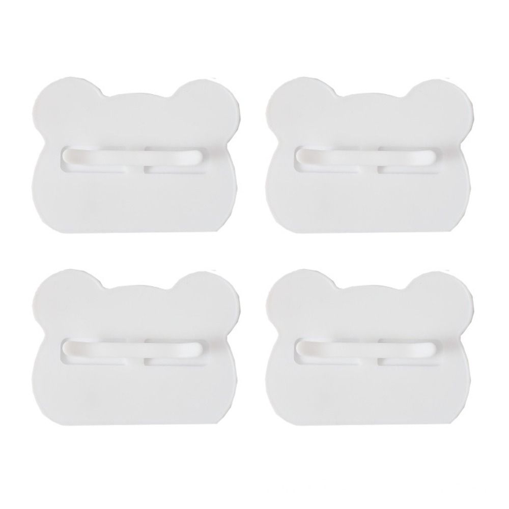 

4 шт. противоскользящие фиксирующие зажимы для мусорных баков, заплатка, зажим для мусорного мешка белый