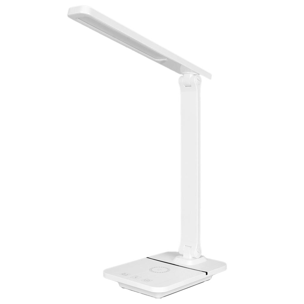 LED Desk Lamp 3 Lighting Modes Touch Control Eye Protection Table Light 15W Wireless Charging