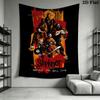 Slipknot Band'S Energy Unleashed Tapestry Wallmounted Background Cloth Wall Covering Decoration Background Cloth Work Of Art