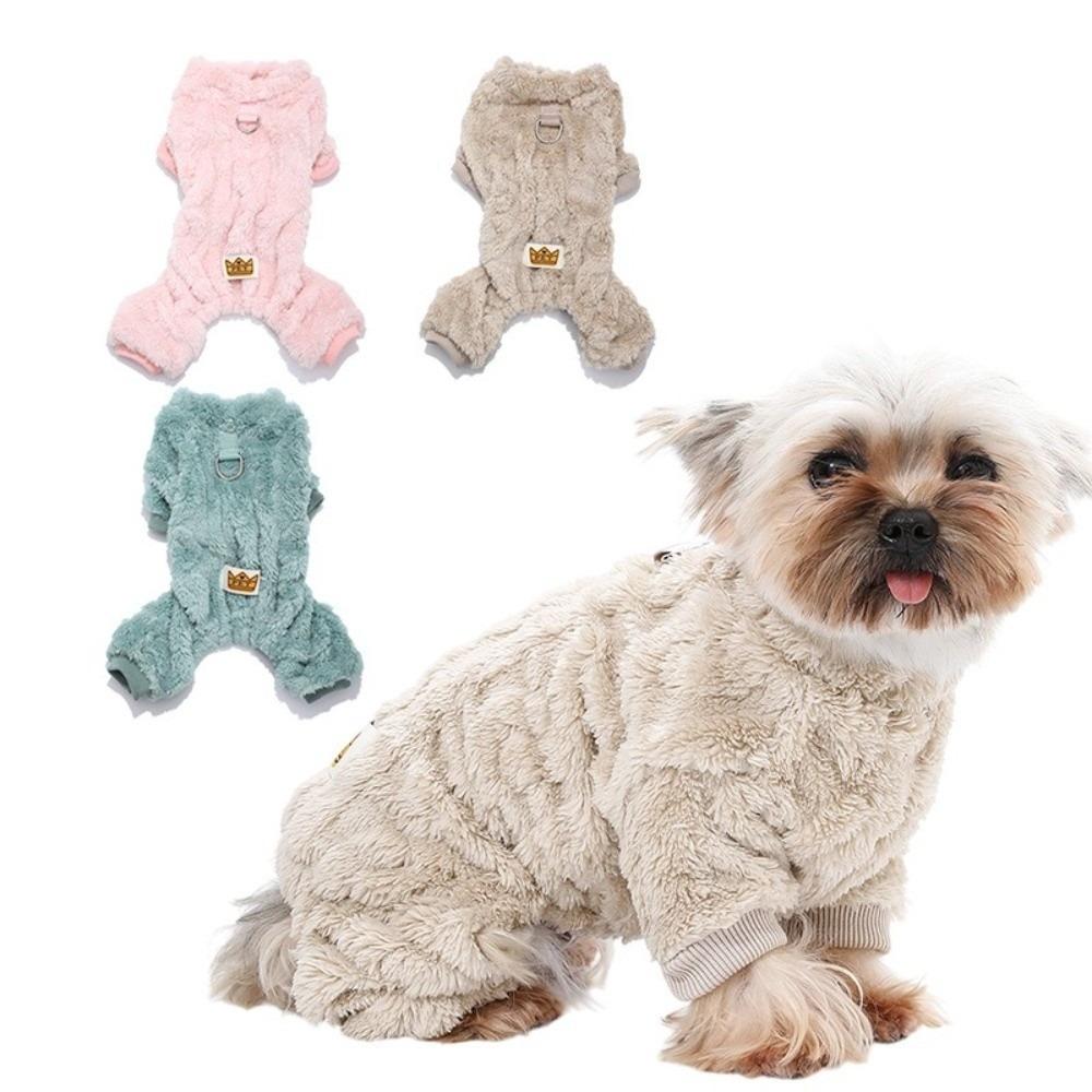 Winter Dog Hiking Jacket Fleece Dog Bodysuit Fashion Plush Dogs Coat Puppy