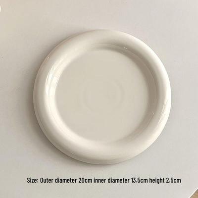 LISMins Nordic Bear Head Ceramic Snack Plate