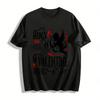 Valentine's Day Hugs Kisses Wishes Cupid Print Casual Tee Pure Cotton T-shirt