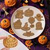 BEAUTY PLAYER 8-Piece Halloween Cookie Cutter and Cake Mold Set, Includes Bat, Pumpkin, Ghost, Witch Hat, Castle, and Other Shapes, Baking Supplies (H