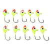 10Pcs Fishing Lure Vivid Color Exquisite Design High Carbon Steel Fishing Tool Accessories