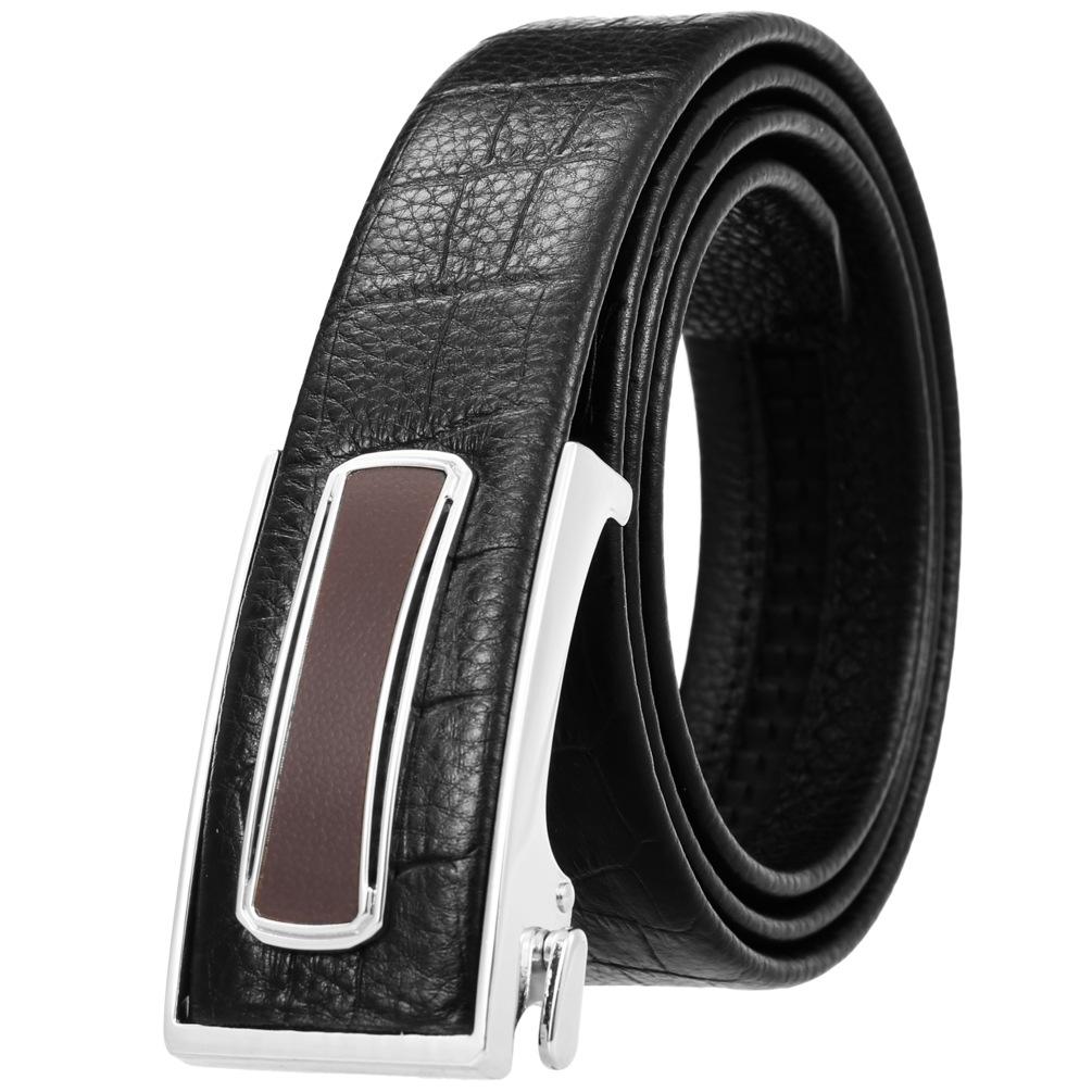 Ceinture tendance en cuir de vachette pleine fleur, boucle intérieure ceinture homme Ly36-23018-5
