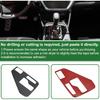 Central Control Gear Shift Panel Trim Cover for Subaru Crosstrek 2024-2025 Gear Shift Control Anti-Scratch Panel Sticker Carbon Fiber Black Half Pack