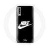 Case for Samsung Galaxy A50 Nike Logo White Black Background