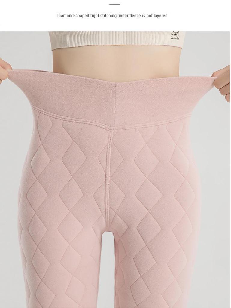 Damen 2026 Neuer Stil Lammwolle Enge Hose - Frühling & Herbst Baumwolle Basisunterwäsche
