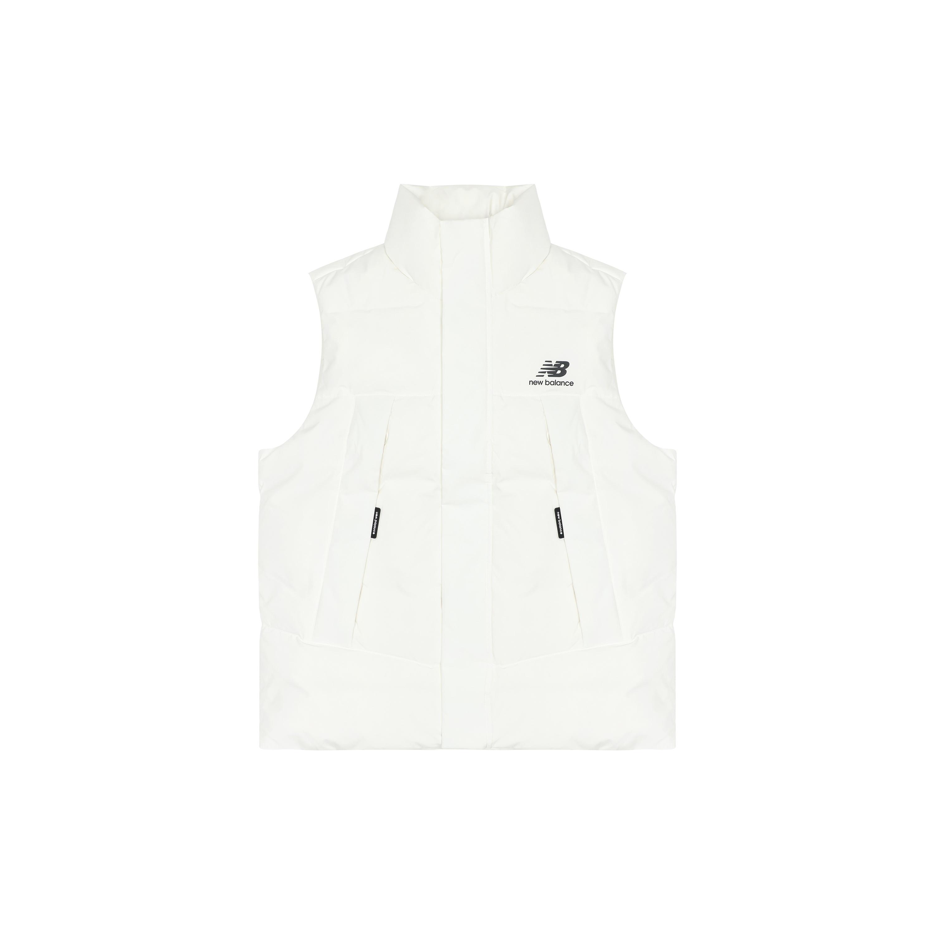 New Balance Pocket Puffer Vest Asia Sizing White Men s AMV24360-CIC XL