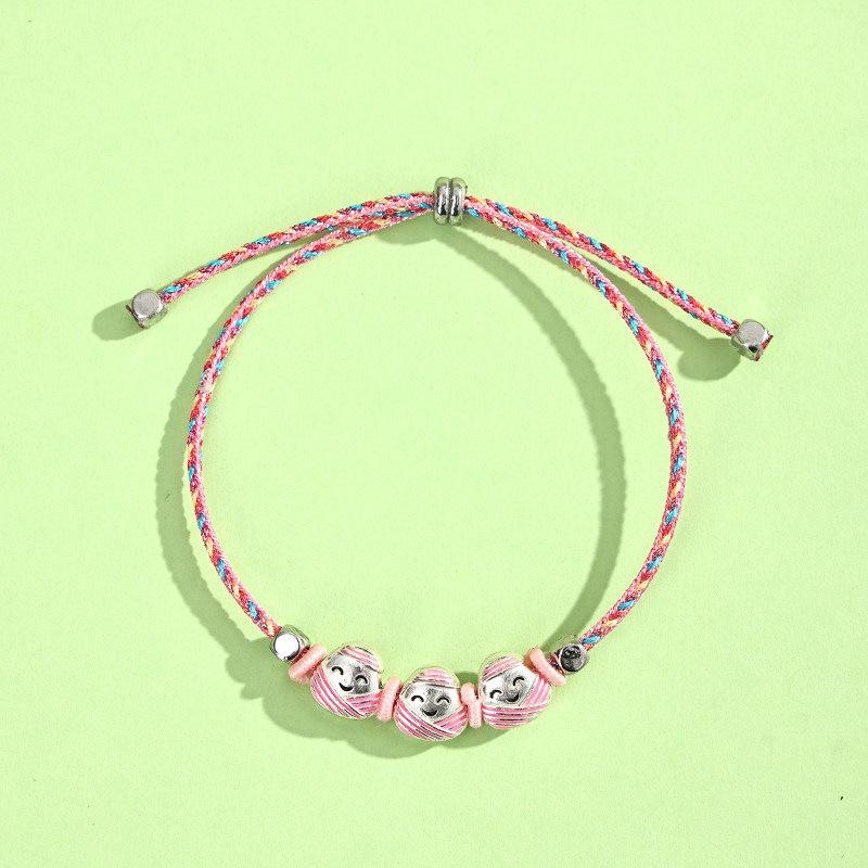 Dragon Boat Festival Tassel Pendant: Five-Color Pink Zongzi String with Gourd for Peace and Health