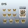 20 Stück Schmetterlingsaufkleber, glitzernd, holografisch, transparent, ästhetische Aufkleber für Art Journaling, Scrapbook, Junk Journal, Kartenherstellung, DIY-Basteln