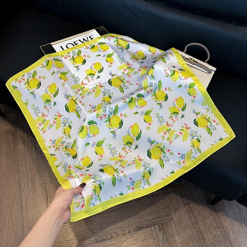 Mother's Day Silk Scarf Muse Festival Gift Simulation Silk Silk Scarf Premium Spring and Summer Square Scarf 71 Silk Decorative Small Scarf