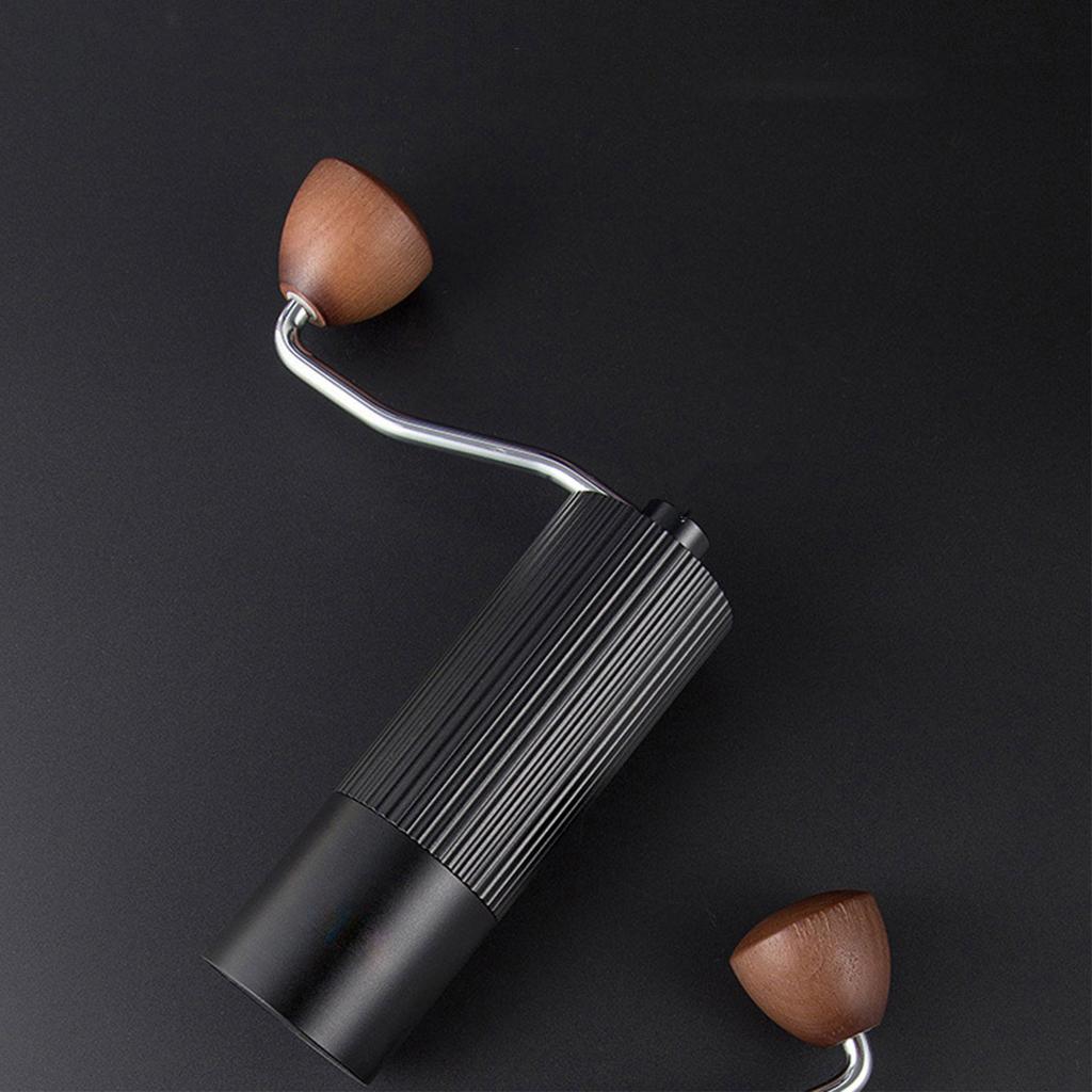 Manual Coffee Grinder with Ceramic Burr, Adjustable Hand Coffee Bean Grinder, Portable Stainless Steel Coffee Mill for Home, Office & Travel