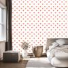 Hearts Wallpaper White, Peach and Cream 50x1000