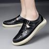 New Anti-collision Toe Men's Sandals Hot-selling Leather Beach Shoes Comfortable Roma Footwear Male Casual Summer Flats Sandaly