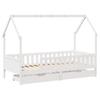 Kids  Bed with Drawers 80x200 cm Solid Pine Wood