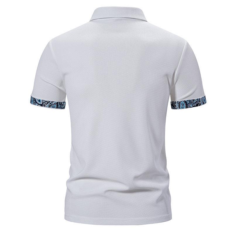 Lässiges Poloshirt für Herren, kurzärmelig, für Business, Arbeit, leicht, atmungsaktiv, Golf-Shirts, normale Passform, T-Shirts mit Kragen für Männer, Sommer-T-Shirts