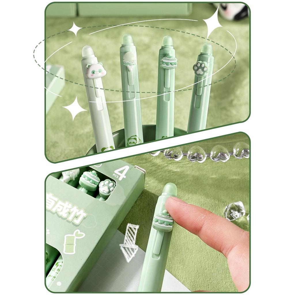 4 Pcs 0.5mm Retractable Gel Pen Neutral Pen Creative Erasable Pen Writing Pen Signature Pen Office School Supplies