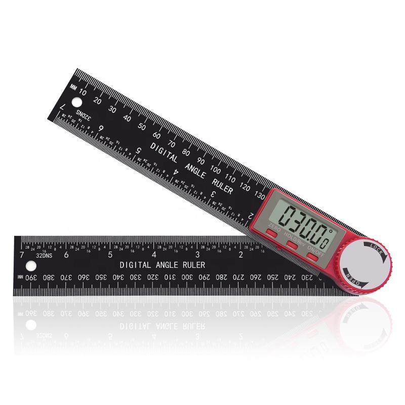 Ditron 200mm Digital Protractor Goniometer Angle Ruler Electronic Digital Ruler Goniometer Contact Angle Measuring Tool 0-360degree