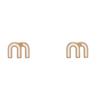 MIU MIU Stylowe Modne Eleganckie Proste Kolczyki Kolczyki Damskie 5JO9112F6TF0009