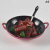 Dollhouse Miniature Diy Accessories Cooking Pot With Food Kitchen Utensils Model