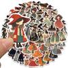 50Pcs Cute Cartoon Witch Girl Magic Anime Stickers Decals Laptop Motorcycle Phone Luggage Guitar Decoration Sticker Kids Toys