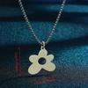 Persönlichkeits Blume Anhänger Halskette Edelstahl Choker Kette Halskette Rapper Fan Geschenk